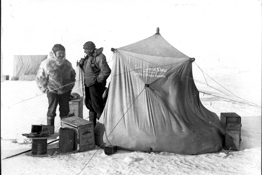 Alfred Wegener in the arctic